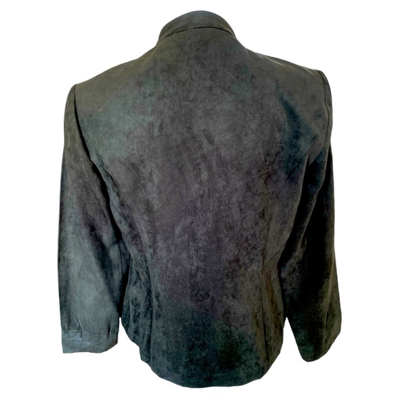 Dressbarn Jacket with Appliques in Green Gold and Brown Size Small - Picture 3 of 7